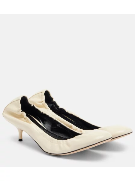 Kožne salonke Phoebe Philo bijela