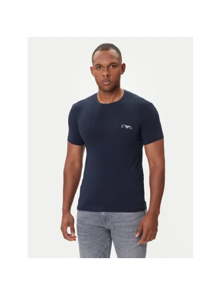 Emporio Armani Underwear 2 póló készlet Sötétkék Fitted Fit kék