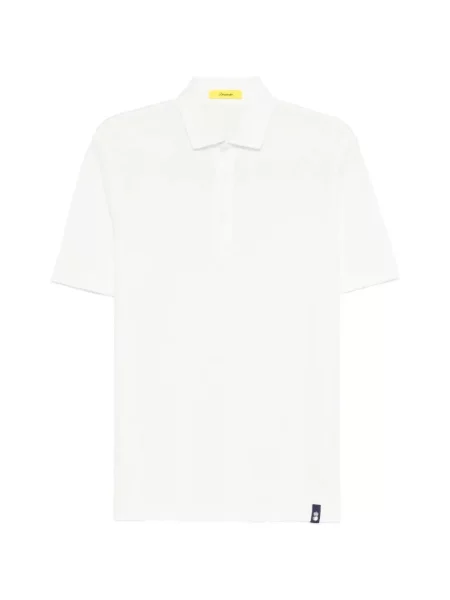 Tricou polo Drumohr alb