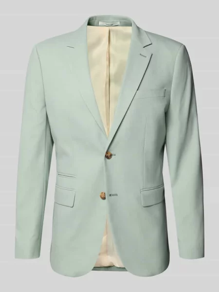 Marynarka garniturowa o kroju slim fit z dodatkiem wełny Model SLIM-NEIL' Selected Homme