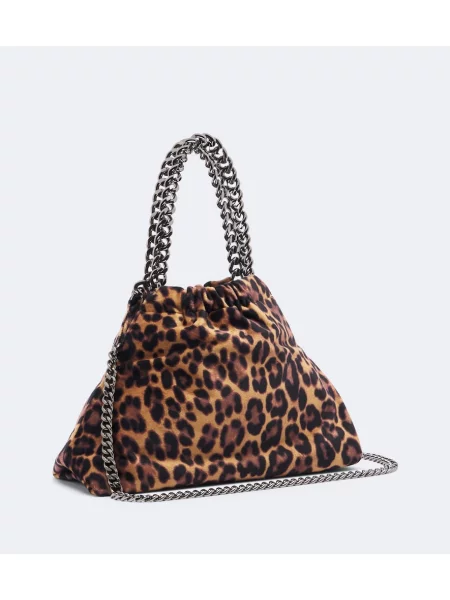 Top Stella Mccartney cu imagine cu model leopard maro