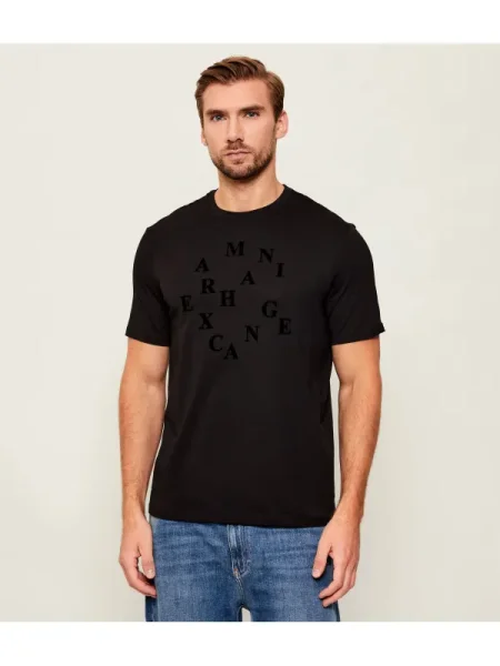Armani Exchange Tricou negru