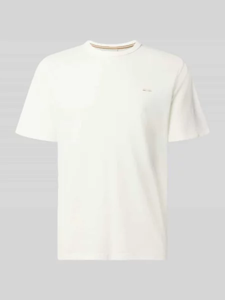 T-shirt o kroju regular fit z mieszanka bawełny model Alves' Jack & Jones biała