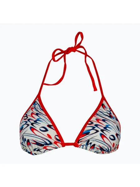 Olcsóbban. Fürdőruha felső Tommy Hilfiger Triangle Rp Print drops motion ecru. Méret: L