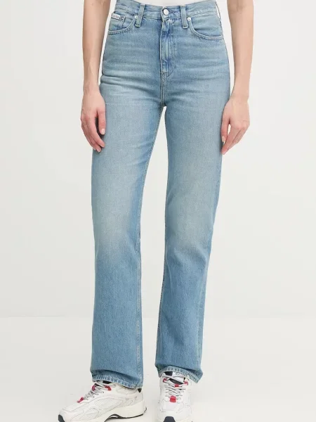 Kavbojke Calvin Klein Jeans modra