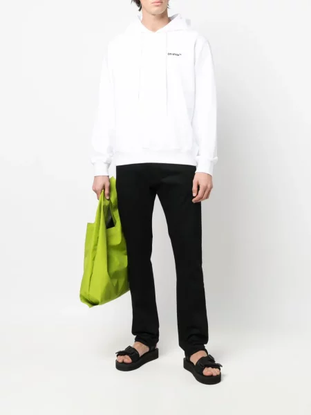 Jeansy Off-white białe