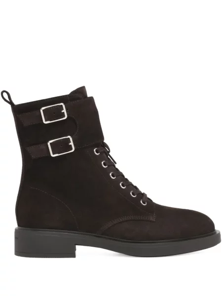 Botine Gianvito Rossi din piele de căprioară maro