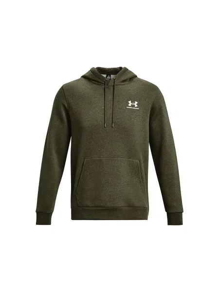 Флийс суичър с качулка Under Armour с принт зелено