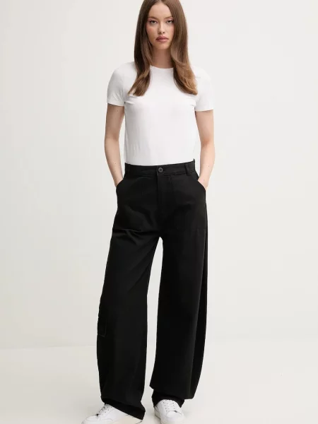 Штани Alpha Industries Field Pant широкі висока посадка чорний