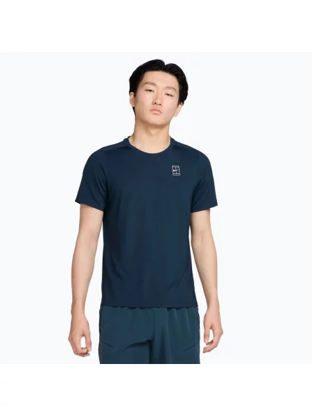 Tricou de tenis pentru bărbați Nike Court Dri-Fit Advantage armory navy / white alb