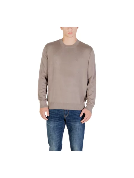 Sweter Armani Exchange brązowy