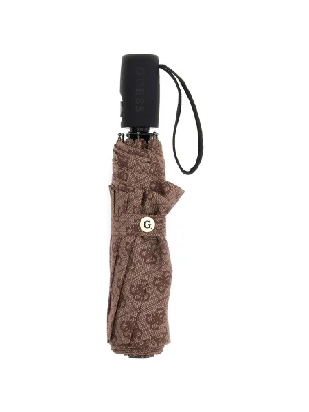 Deštník Guess s autogramem béžový