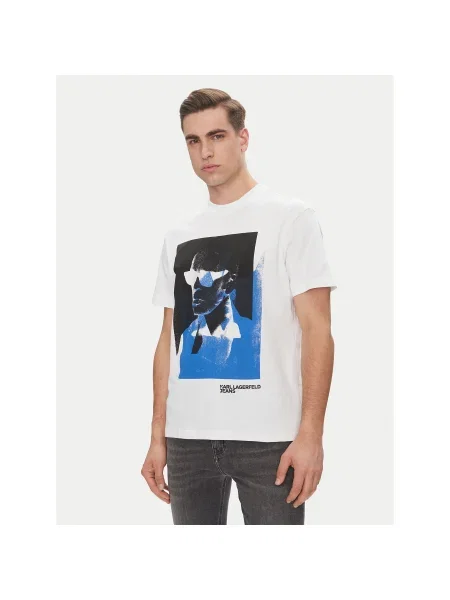 KARL LAGERFELD Póló Regular Fit fehér