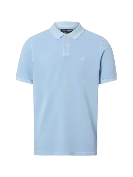 Koszulka polo o kroju Regular Fit z czystej bawełny Marc O'polo niebieskie