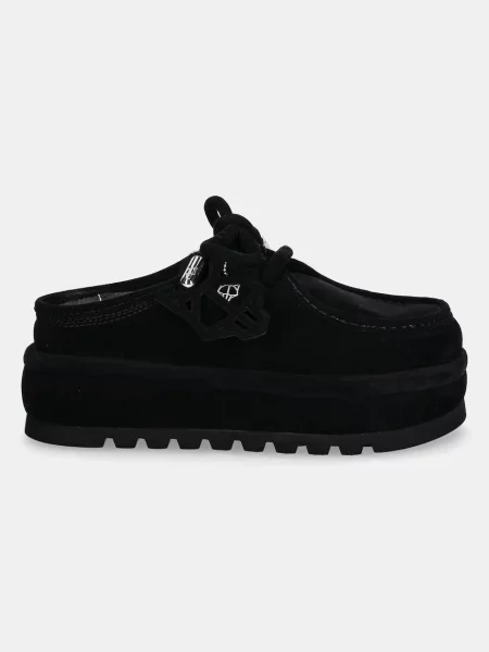 Naked Wolfe kapcie zamszowe Blizzard Blizzard Suede Shearling Black czarny