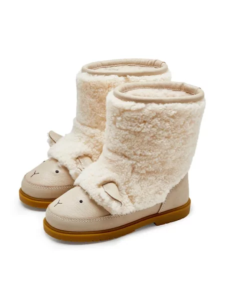 Donsje detské zimné topánky Wadou Boots Lammy biela