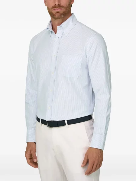 Csíkos twill ing Boggi Milano kék