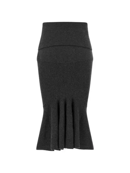 Fustă midi Jacquemus gri