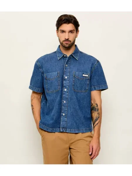 Ing Calvin Klein Jeans Shirt Beckford Blue L kék