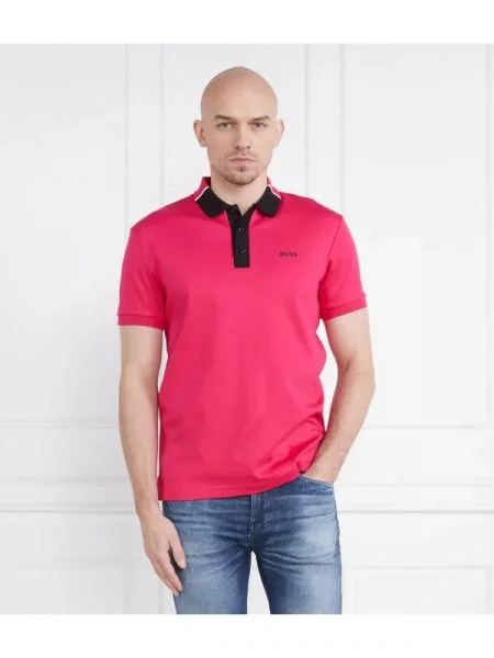 BOSS GREEN Polo Paddy 3 roșu