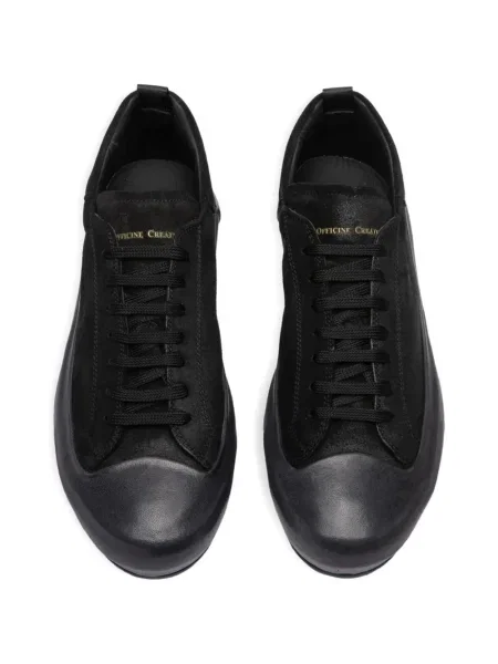 Sneakerși Officine Creative din piele de căprioară negru