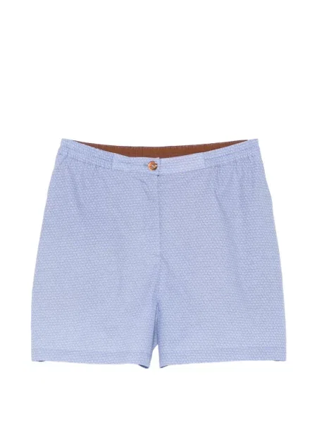 Pantaloni scurți Merci cu imagine cu imprimeu geometric albastru