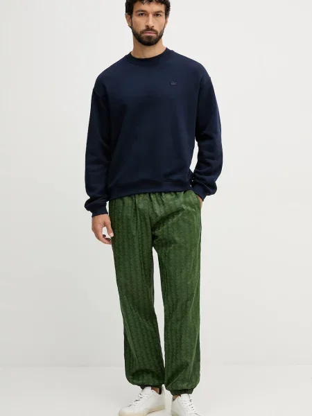 Спортивні штани Lacoste візерунок зелений