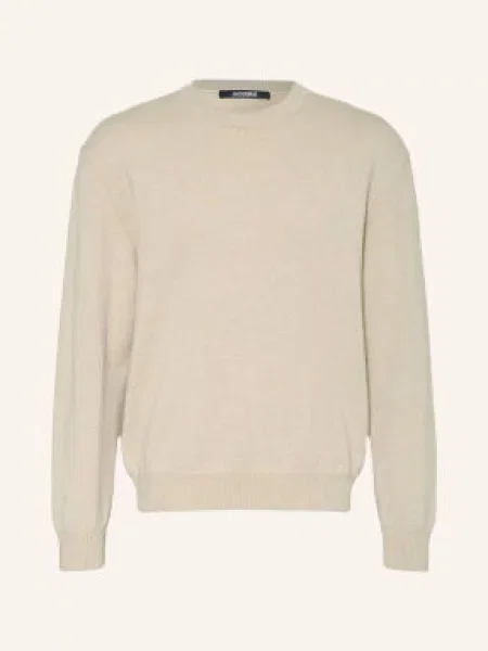 Jacquemus Sweter La Maille Moulin beige beżowy