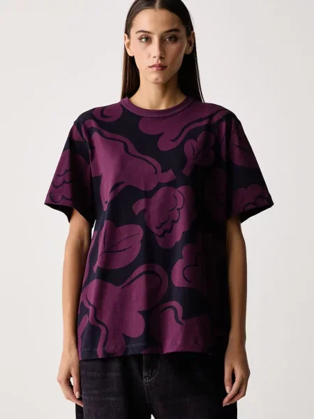 Marimekko tricou pentru femei din violet