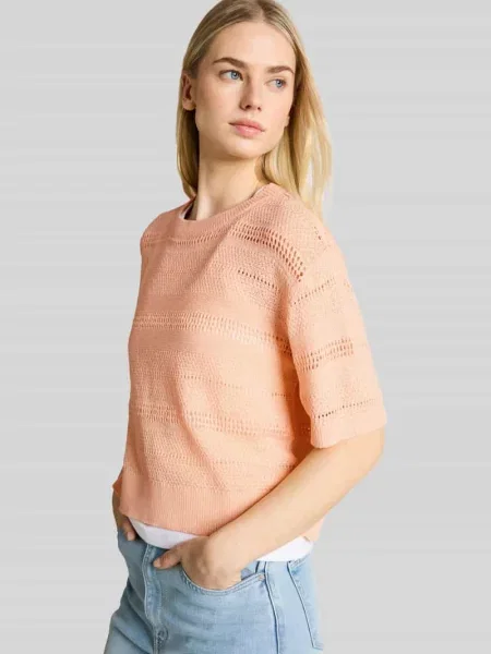 Sweter o kroju relaxed fit w stylu dzianiny Tom Tailor Denim