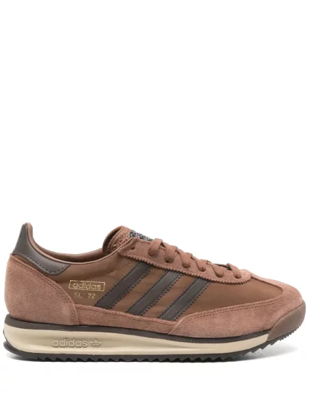 Sneakerși Adidas Samba din piele maro