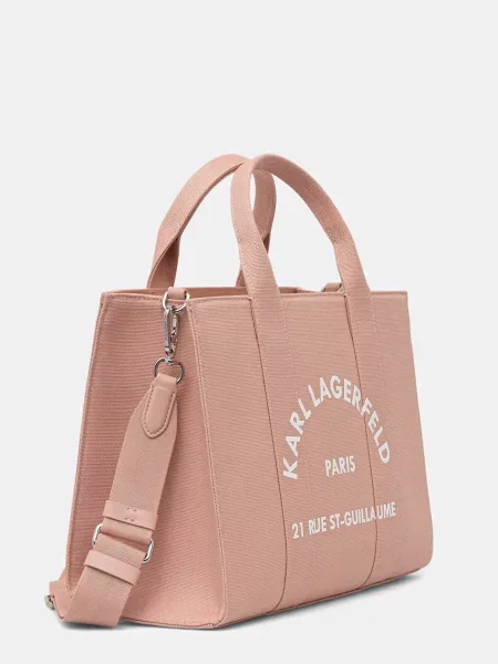 Geantă shopper Karl Lagerfeld roz