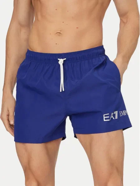 Emporio Armani Kopalne hlače modra
