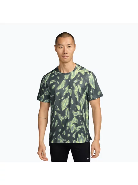 Tricou de alergare pentru bărbați Nike Miler Dri-Fit UV camo green verde