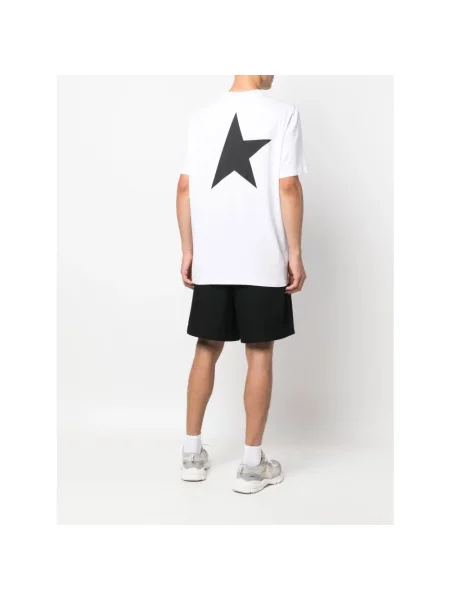 Krótka koszulka Golden Goose z dżerseju casual biała