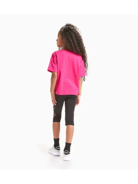 Komplet dziecięcy koszulka + legginsy Diadora JG Set Hoops Junior czarna