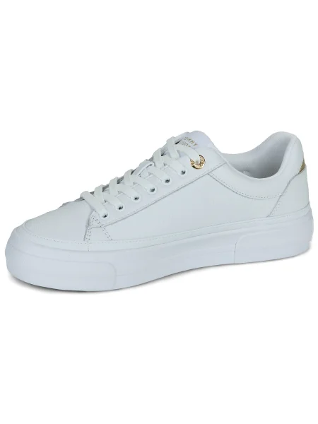 Sneakerși Tommy Hilfiger cu platformă alb