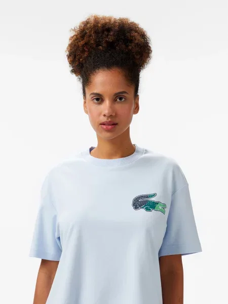 Футболка Lacoste голубая