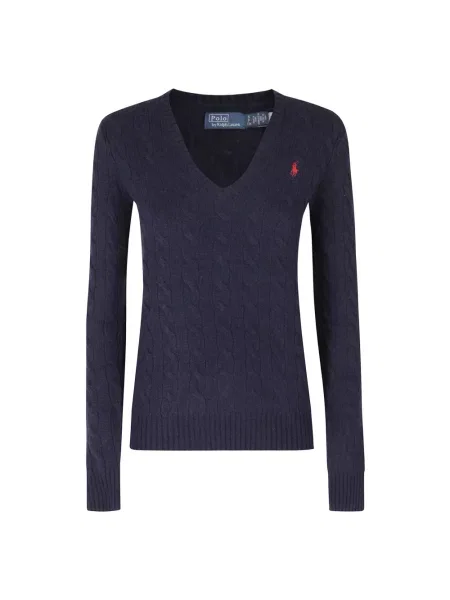 Sweter Polo Ralph Lauren wełniany niebieski