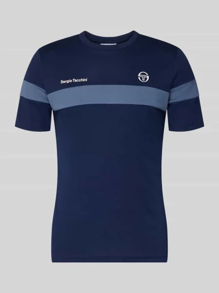 T-shirt w kroju regular fit z nadrukiem logo model Leone' Sergio Tacchini