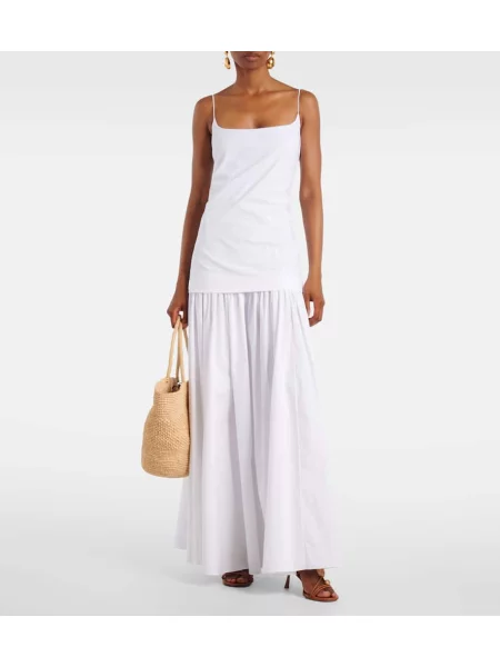 Rochie maxi Staud de costum alb