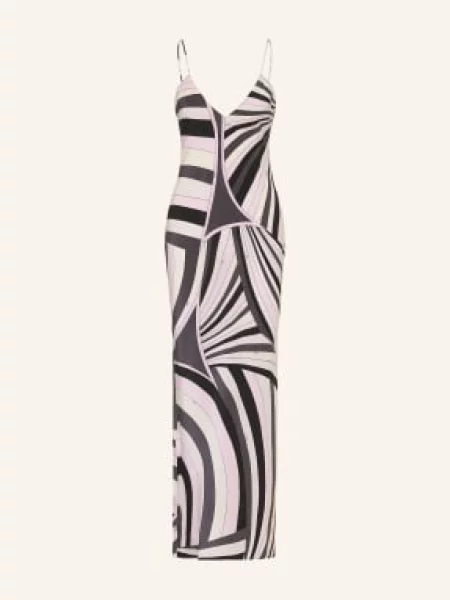 Pucci Jedwabna Sukienka pink czarna