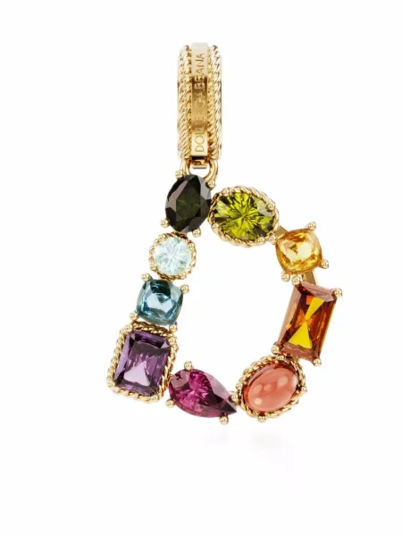 Pandantiv Dolce & Gabbana Rainbow cu strasuri galben