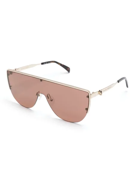 Saulės akiniai Alexander Mcqueen Eyewear auksinė