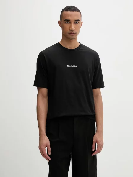 Calvin Klein tričko s bavlnou černé