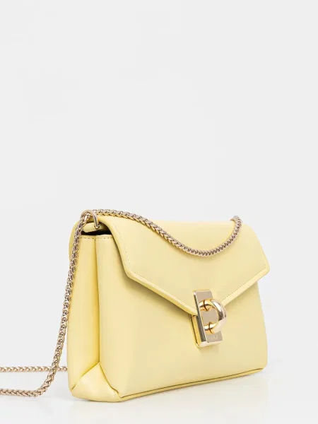 Шкіряна сумочка Furla жовтий