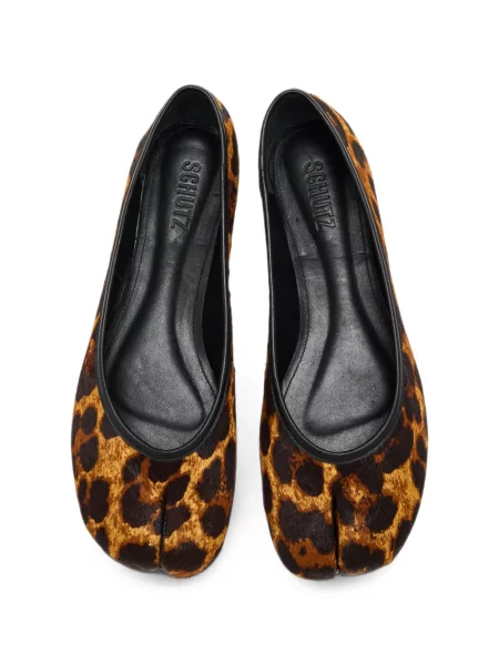 Balerini Schutz cu imagine cu model leopard maro