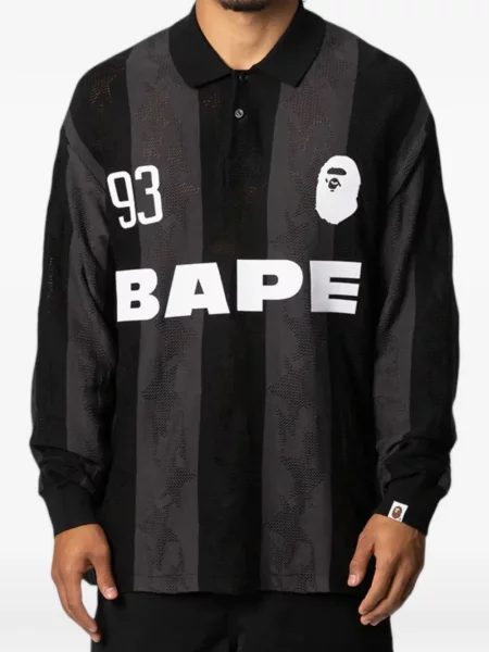 Polo A Bathing Ape® με σχέδιο μαύρο