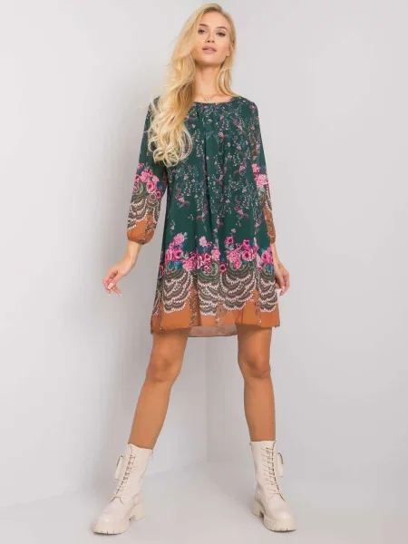 Rochie Fashionhunters de costum verde