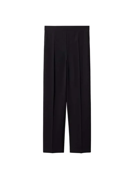 MANGO Pantaloni cu dungă iguana' negru